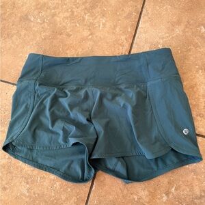 Lululemon Light Green Run Times Shorts